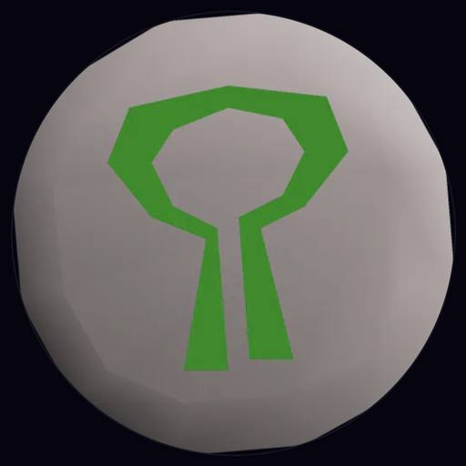 $NATS logo: a stone with a green tree rune